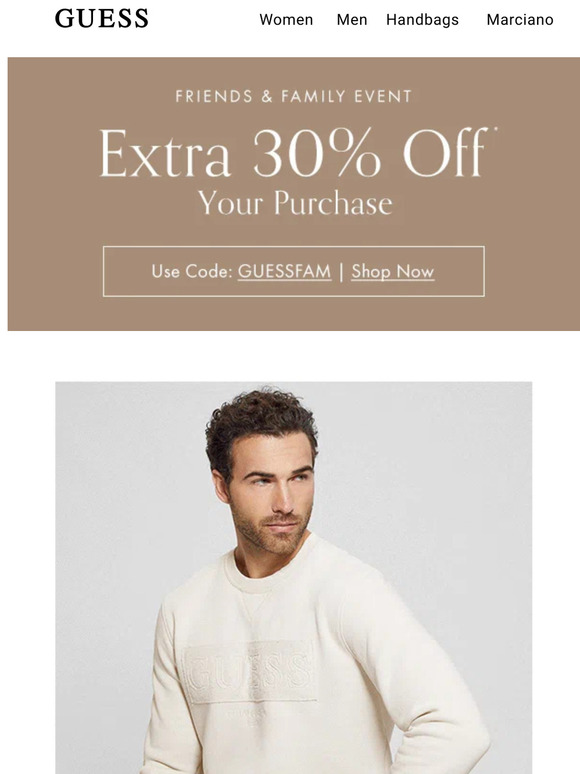 GUESS? Email Newsletters: Shop Sales, Discounts, and Coupon Codes