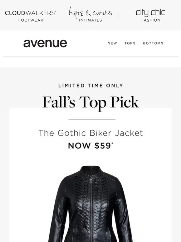 Fall's Top Pick: Gothic Biker Jacket Now $59*