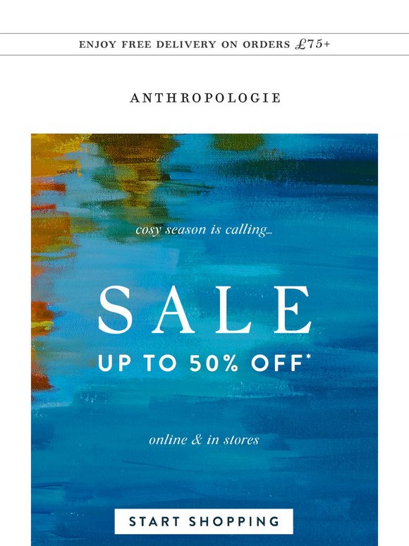 It's time... SALE UP TO 50% OFF.