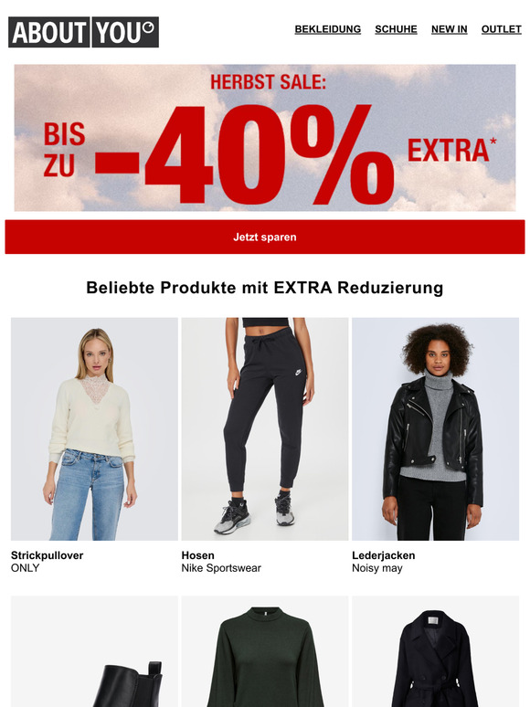 Herbst Sale: Bis zu -40% EXTRA