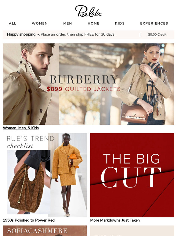 Burberry with $899 Quilted Jackets • Rue’s Trend Checklist