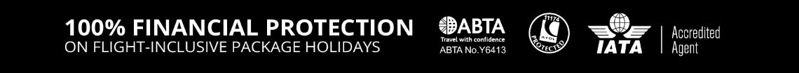 100% FINANCIAL PROTECTION ABTA | feefo 2020 TRUSTED SERVICE AWARDS