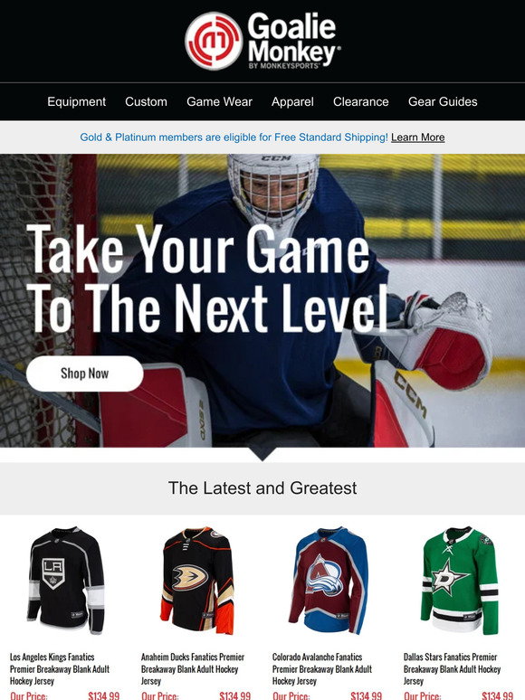 Clearance Hockey Equipment & Apparel