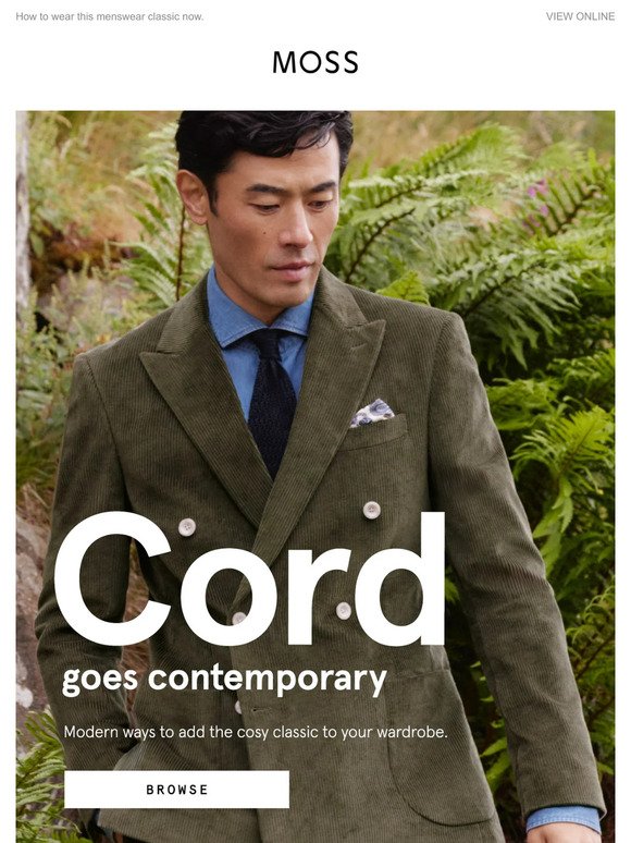 Cord goes contemporary