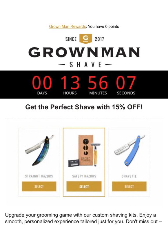 Save BIG on your custom shaving kit 🔥