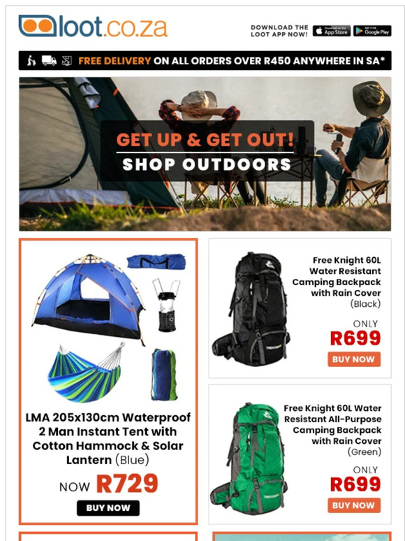 Get Up & Get Out! - Shop Outdoors, Electronics & More!