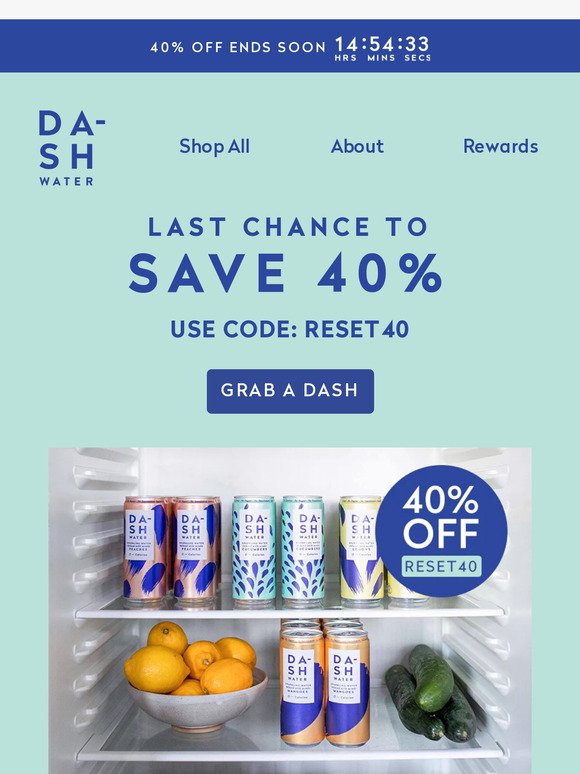Last chance to save 40%