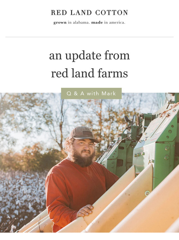 Red Land Cotton An Update from Red Land Farms 🚜 Milled