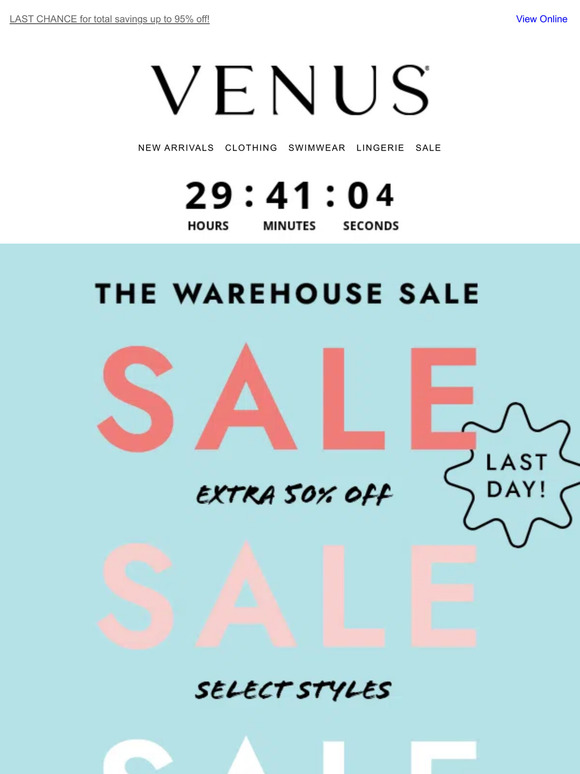 FINAL Day, FINAL Offer! 🎉 EXTRA 50% OFF 🎉