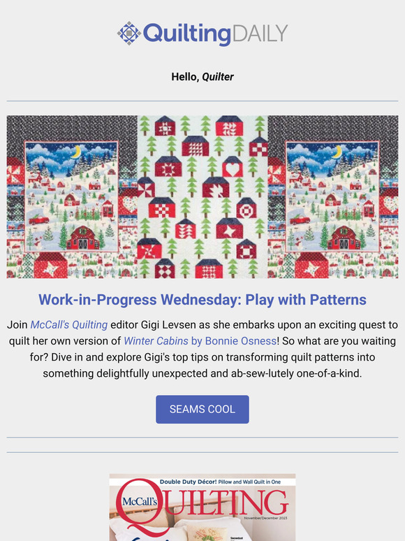 Quilting Daily Make Quilts That Are OhSew Original 🪡 Milled