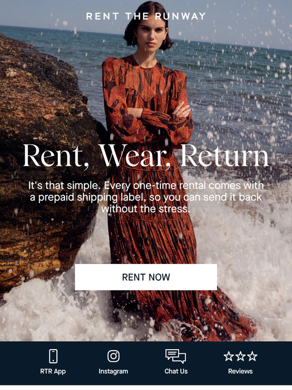 Rent the Runway Did someone say free returns? Milled