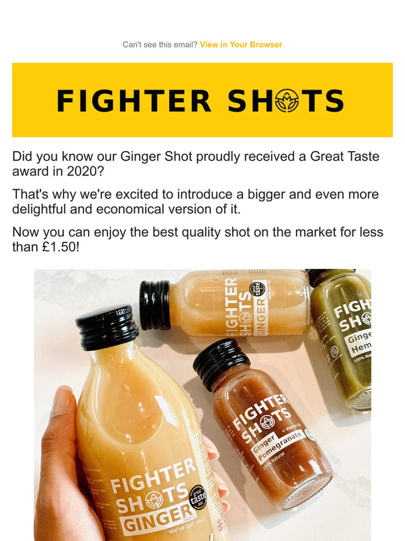 Check out our Mega Ginger Shot Bottle 👀