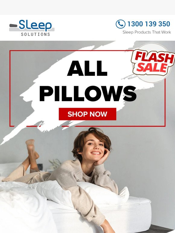Flash Sale - 25% Off All Pillows