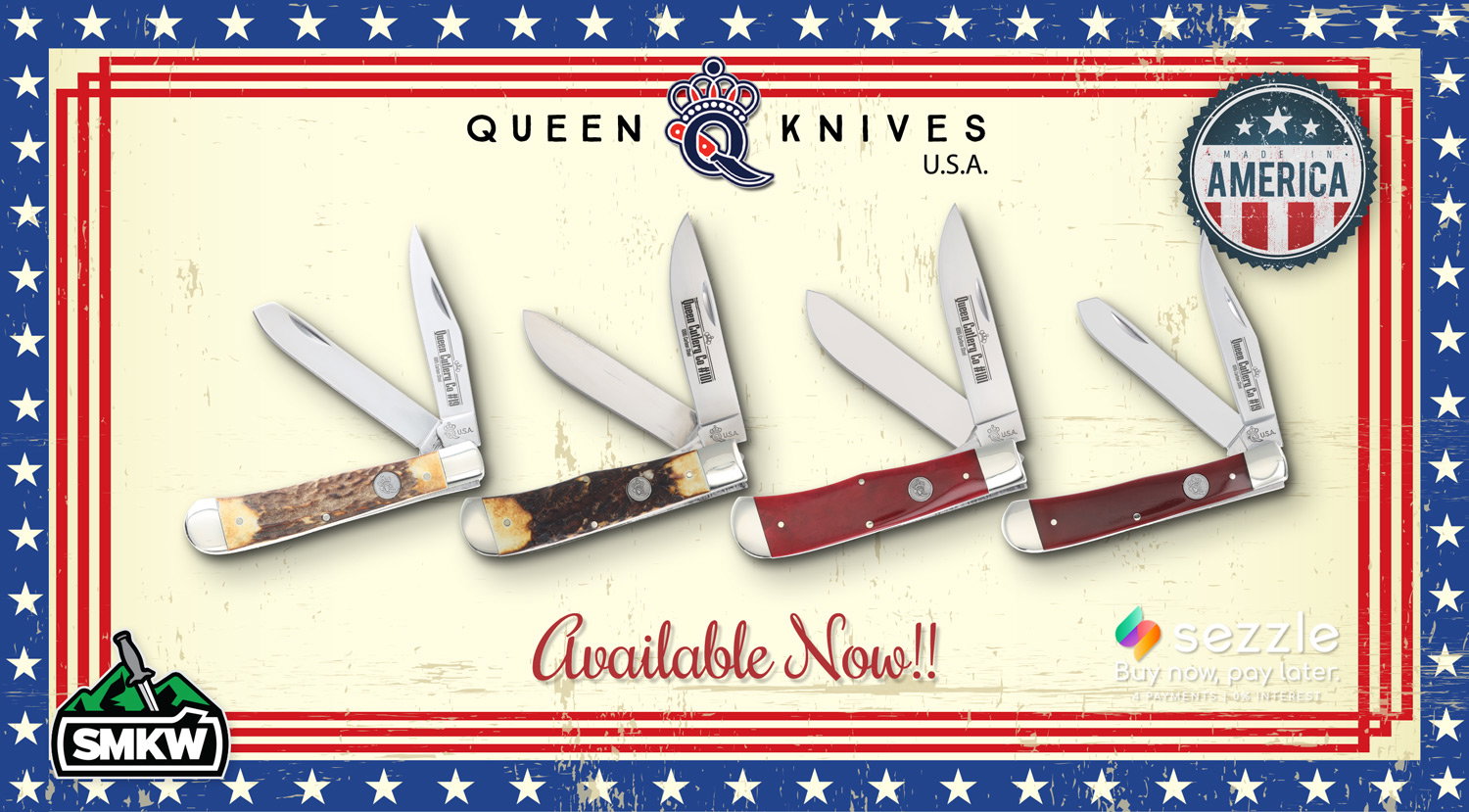 Smoky Mountain Knife Works American Made Queen Knives from SMKW! Milled