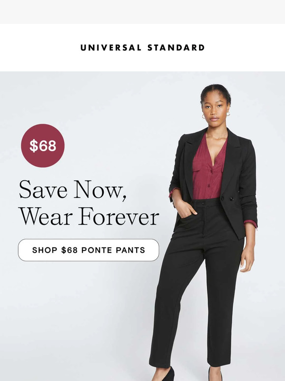 Iconic black pants for just $68