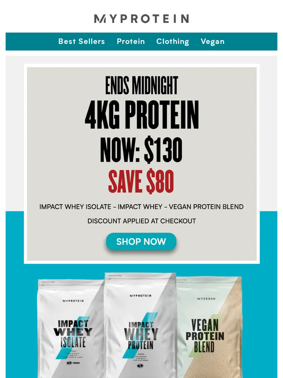 4kg Proteins Only $130 - Ends Midnight 🥳