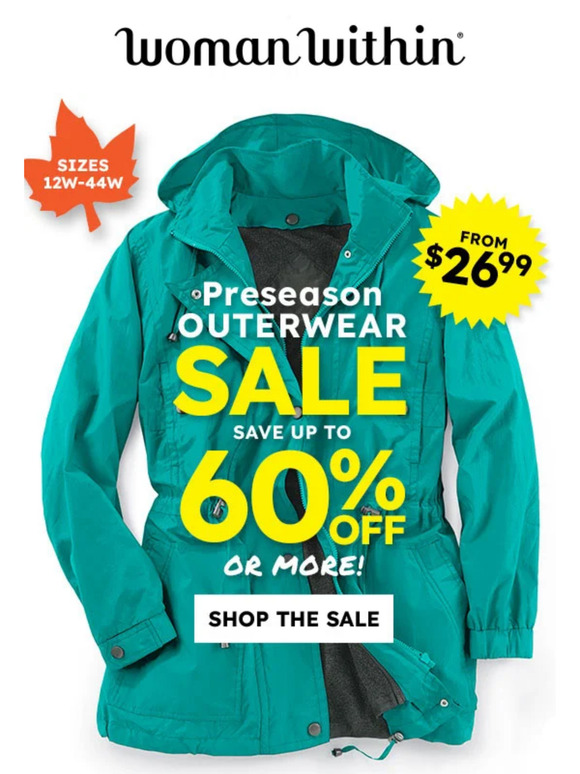 Woman Within ☑ Access Confirmed! Coats You Love In Your Size And On