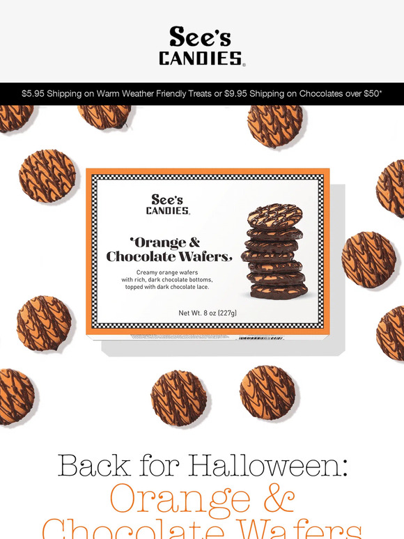 See's Candies, Inc. 📣 Chocolate Orange Lovers Your Favorite Wafers