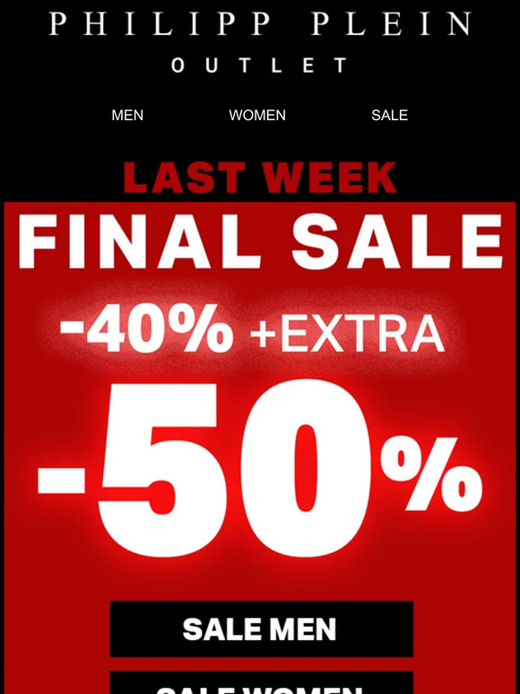 Philipp Plein OUTLET in Germany • Sale up to 70%* off