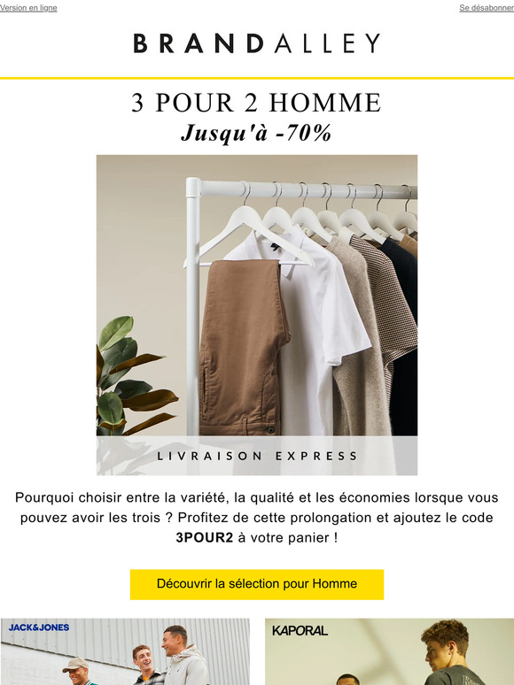 Prolongation de notre offre 3 articles pour le prix de 2 !