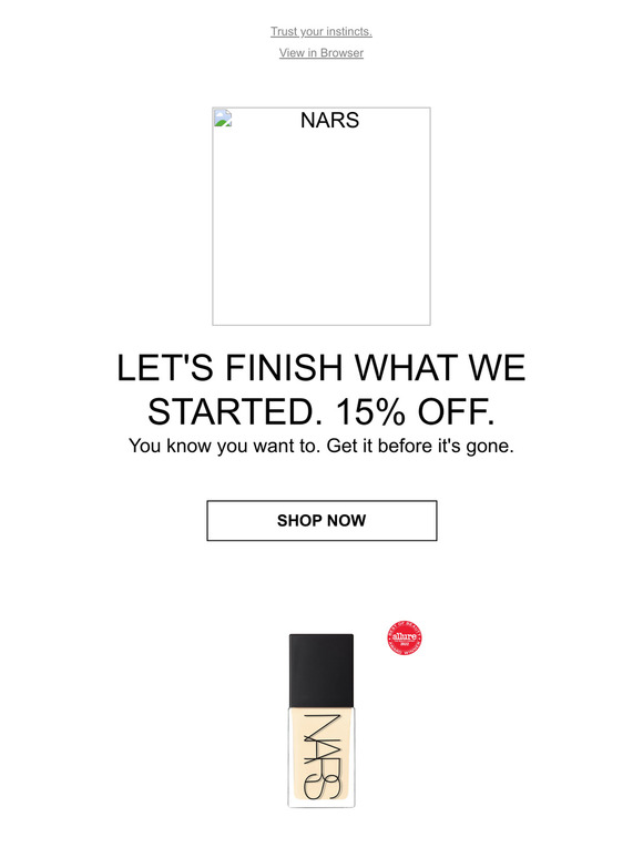 NARS Email Newsletters Shop Sales, Discounts, and Coupon Codes