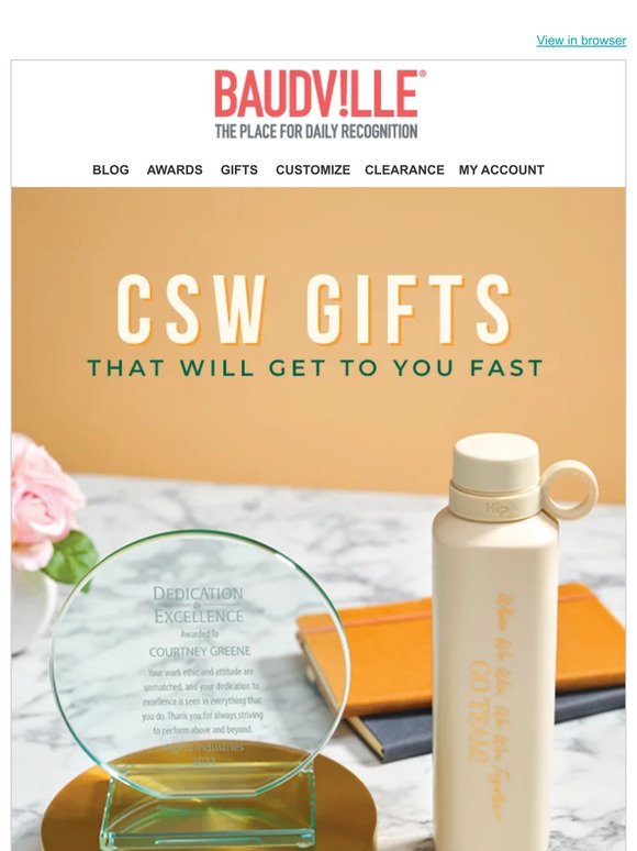 🎁 Don't Forget -- Last Minute CSW Gifts!