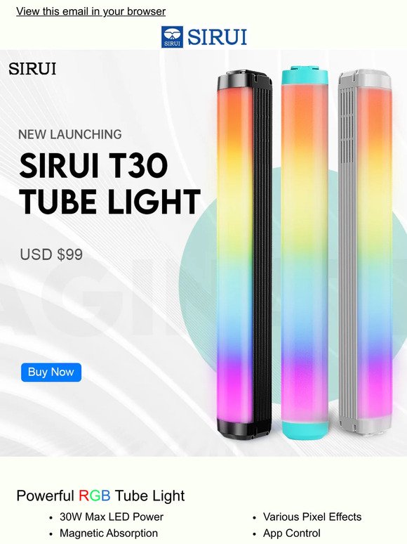 🎉New Launching - SIRUI T30 Tube Light