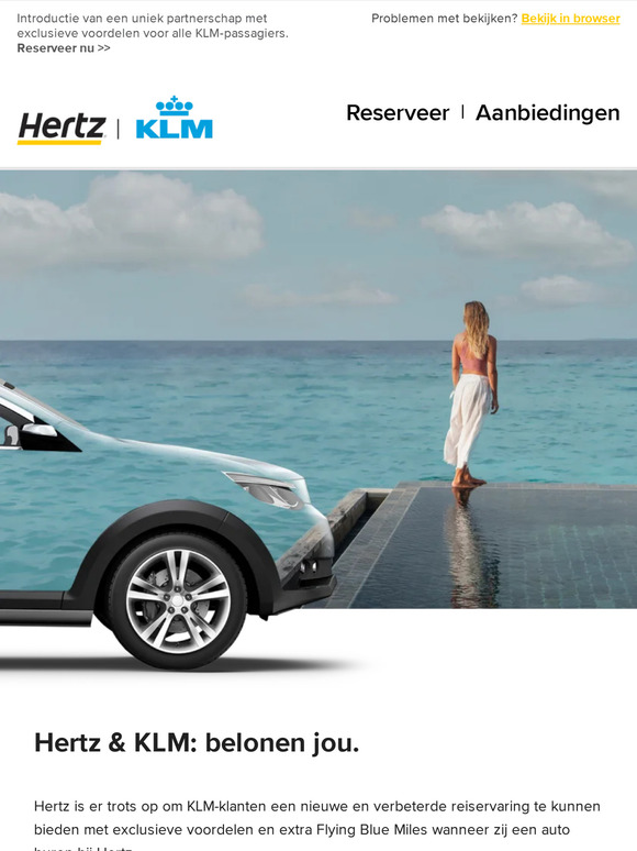Krijg toegang tot extra beloningen en Miles met KLM