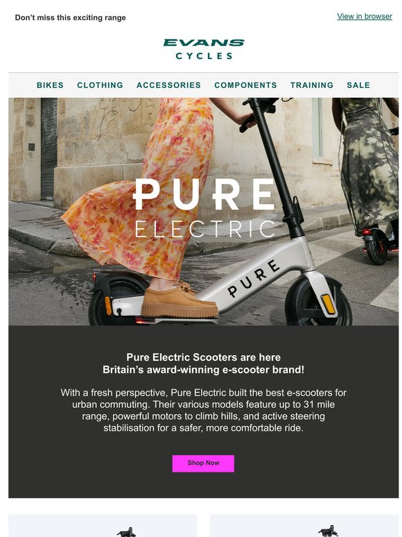 Pure Electric Scooters are here