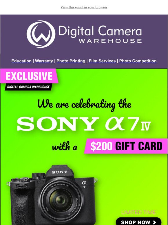 🎁 Get a Bonus $200 Voucher with This Incredible Camera ➡️