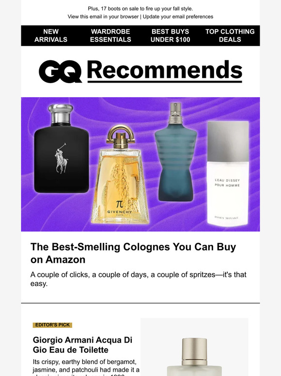 GQ magazine The BestSmelling Colognes You Can Buy on Amazon Milled