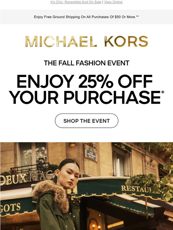 Visit the new Michael Kors Lifestyle store now through October 4 to shop  the Fall Fashion Event. Michael Kors Lifestyle, a new concept…