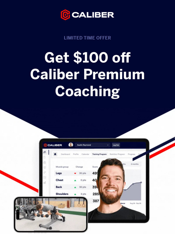 Fall Sale:  Get $100 off Caliber Premium Coaching