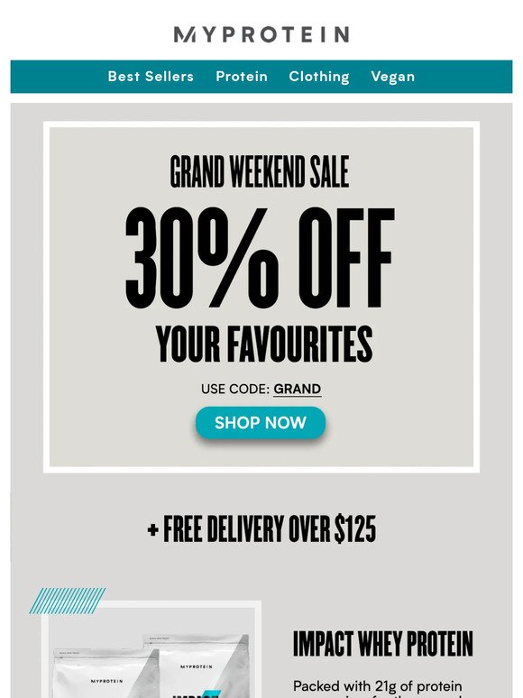 Grand Final weekend | 30% off your favourites 🏉