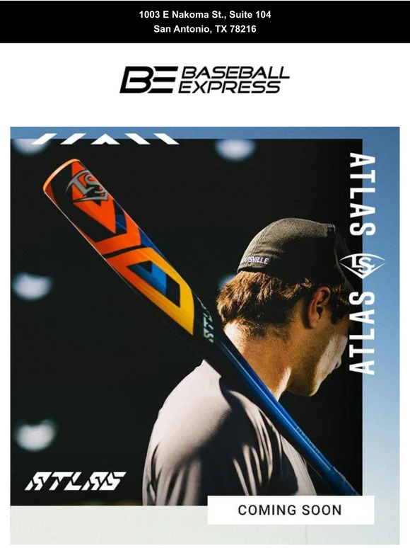 Baseball Express COMING SOON The 2024 Louisville Slugger Atlas Milled