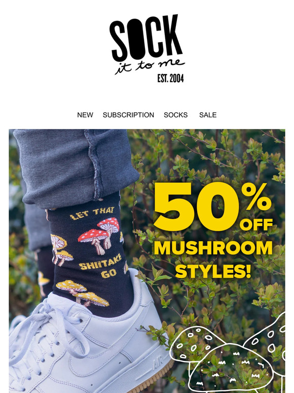 🍄 50% Off Shroom Styles!
