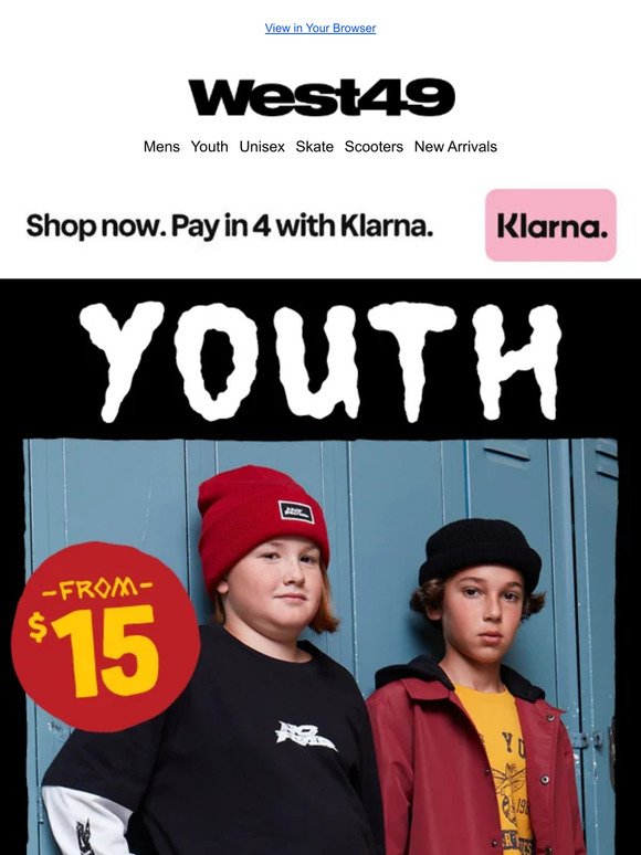 💥YOUTH COLLECTION - UP TO 70% OFF! 🤘