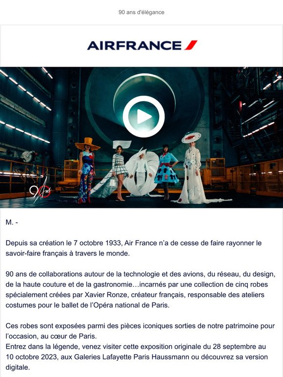 Air France célèbre ses 90 ans