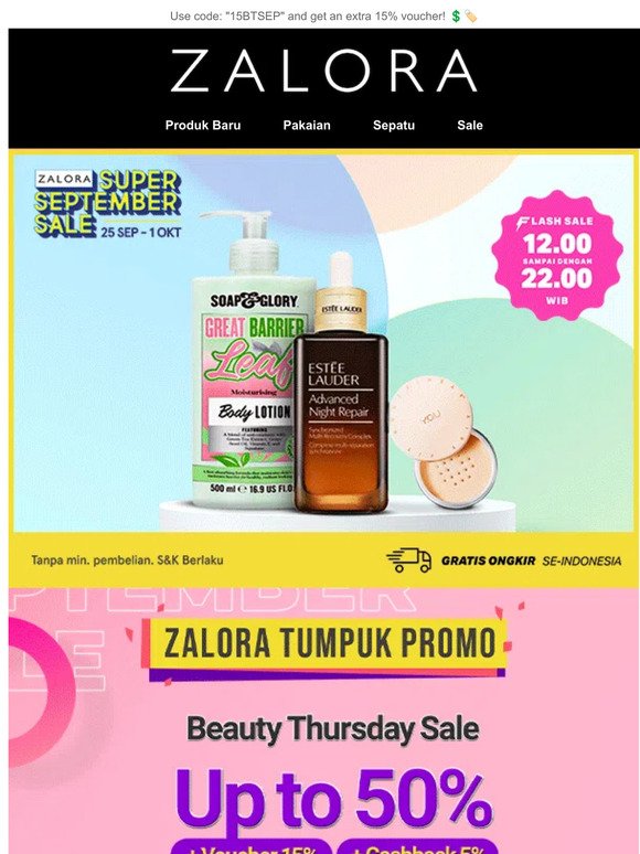 ✨ Up to 50% Beauty Thursday SALE! ✨