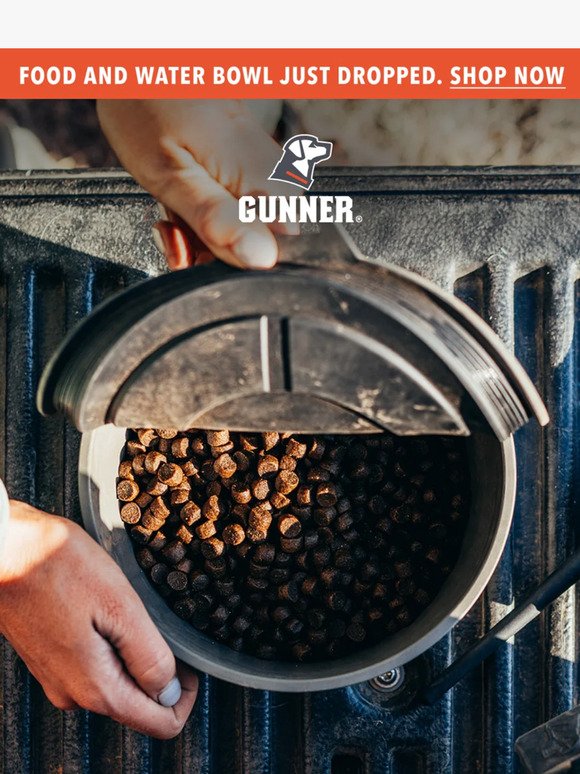 Available Now: The GUNNER Dog Bowl