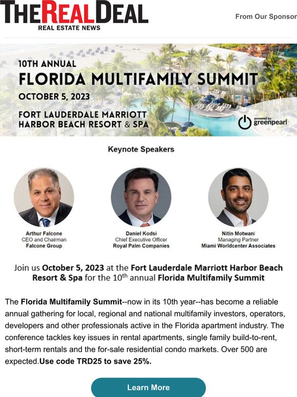 therealdeal The Florida Multifamily Summit 2023 is next week! Milled