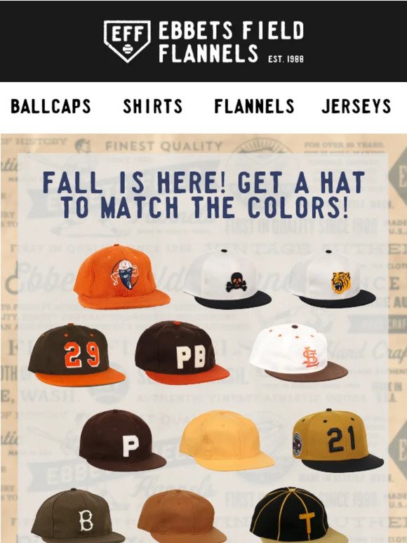 Packer Ebbets Field Flannels Fall Classic Collection