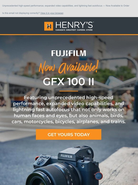 Get Your GFX 100 II Today!