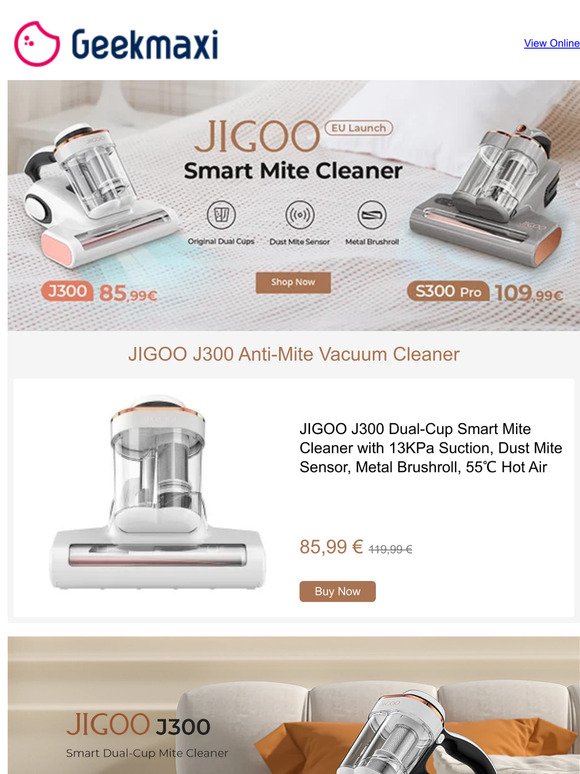 Introducing JIGOO S300 Pro: The Game-Changing Smart Dual-Cup Mite