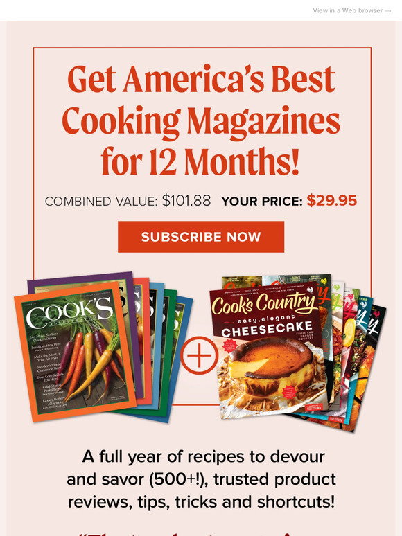America's Test Kitchen: Award-winning magazines that grow your cooking ...