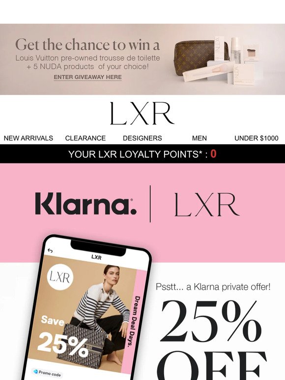 A private Klarna offer is waiting...