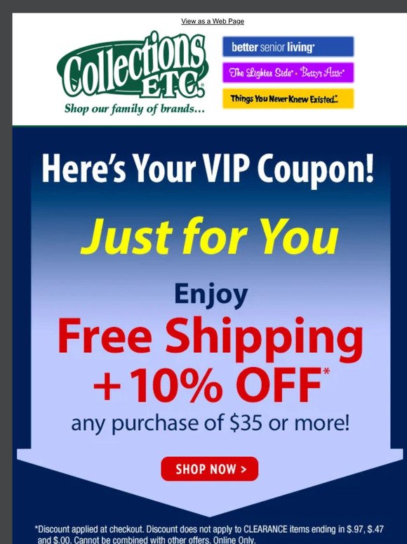 🌟 Exclusive VIP Coupon Just For You! 🎁