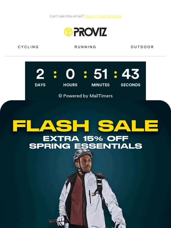FLASH SALE: An extra 15% off inside!