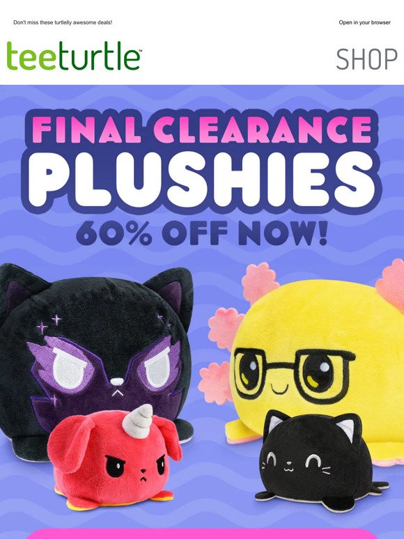 60% OFF final clearance plushies! 💖