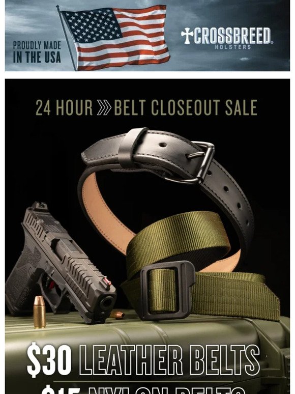 💥 $15 Belts + $10 Flashlights 💥 Throwdown Thursday Savings - 24 Hours or While Supplies Last!